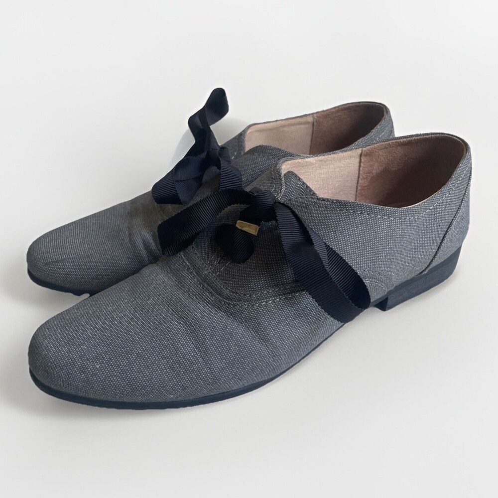 Abella Moxie Dress Oxfords Womens size‎ 10 M Dark Gray Shoes *read*